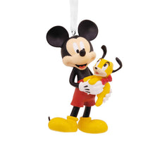 Load image into Gallery viewer, Disney Mickey Mouse Holding Puppy Hallmark Ornament
