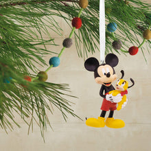 Load image into Gallery viewer, Disney Mickey Mouse Holding Puppy Hallmark Ornament
