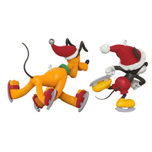 Load image into Gallery viewer, Mini Disney Mickey and Friends Gliding and Sliding Ornaments, Set of 2

