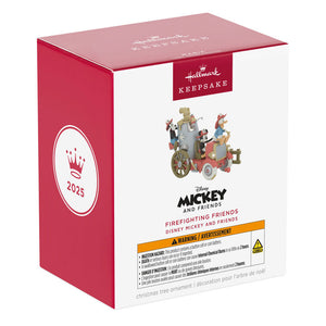 Disney Mickey and Friends Firefighting Friends 2025 Ornament With Light, Sound and Motion