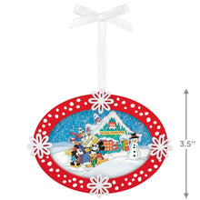 Load image into Gallery viewer, Disney Mickey and Friends Sending Season&#39;s Greetings Papercraft Ornament
