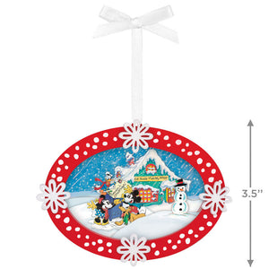Disney Mickey and Friends Sending Season's Greetings Papercraft Ornament