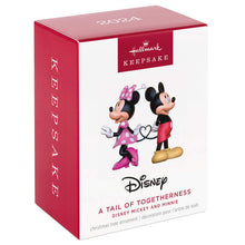 Load image into Gallery viewer, Disney Mickey and Minnie A Tail of Togetherness Ornament
