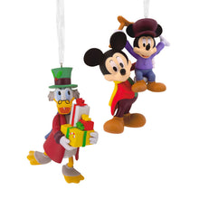 Load image into Gallery viewer, Disney Mickey&#39;s Christmas Carol Hallmark Ornaments, Set of 2
