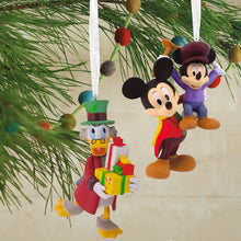 Load image into Gallery viewer, Disney Mickey&#39;s Christmas Carol Hallmark Ornaments, Set of 2
