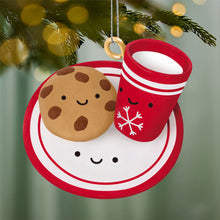 Load image into Gallery viewer, Mini Milk and Cookies Better Together Ornament, 0.75"
