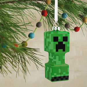 Minecraft Creeper Blown Glass Hallmark Ornament