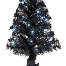 Load image into Gallery viewer, Mini ShowToppers Black Christmas Tree With Light, 17"
