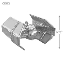 Load image into Gallery viewer, Mini Star Wars™ Darth Vader&#39;s TIE Fighter™ Ornament, 0.75&quot;
