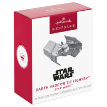 Load image into Gallery viewer, Mini Star Wars™ Darth Vader&#39;s TIE Fighter™ Ornament, 0.75&quot;
