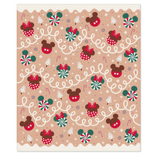 Load image into Gallery viewer, Disney Mickey and Minnie Icons on Gingerbread Throw Blanket, 50x60
