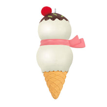 Load image into Gallery viewer, Mom Snowman Ice Cream Cone 2024 Ornament
