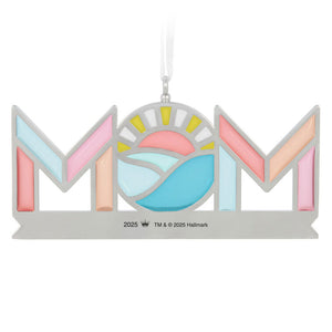 Mom's Love Shines Metal Ornament