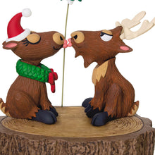 Load image into Gallery viewer, Merry Kiss-Moose Musical Ornament With Motion
