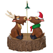 Load image into Gallery viewer, Merry Kiss-Moose Musical Ornament With Motion
