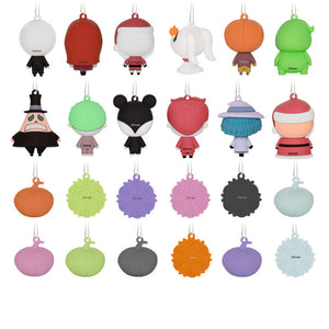 Disney Tim Burton's The Nightmare Before Christmas Hallmark Countdown Calendar Box With 24 Mini Ornaments