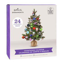Load image into Gallery viewer, Disney Tim Burton&#39;s The Nightmare Before Christmas Hallmark Countdown Calendar Box With 24 Mini Ornaments
