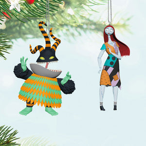 Disney Tim Burton's The Nightmare Before Christmas Citizens of Halloween Town Ornaments, Set of 4