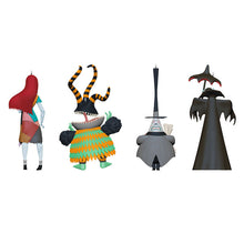 Load image into Gallery viewer, Disney Tim Burton&#39;s The Nightmare Before Christmas Citizens of Halloween Town Ornaments, Set of 4
