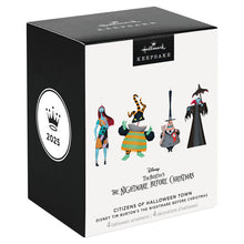 Load image into Gallery viewer, Disney Tim Burton&#39;s The Nightmare Before Christmas Citizens of Halloween Town Ornaments, Set of 4
