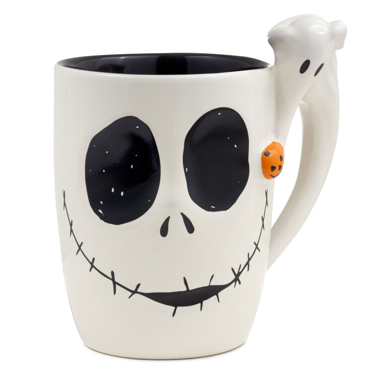 Disney Tim Burton's The Nightmare Before Christmas Jack and Sally Sculpted Mug, 15 oz.