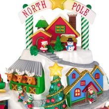 Load image into Gallery viewer, North Pole Village Tabletop Decoration With Light, Sound and Motion
