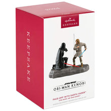 Load image into Gallery viewer, Star Wars: Obi-Wan Kenobi™ Face-Off With Darth Vader™ Ornament With Sound
