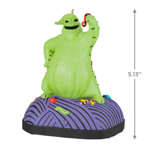 Disney Tim Burton's The Nightmare Before Christmas Oogie Boogie Ornament With Sound and Motion