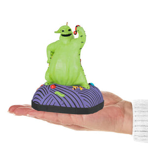 Disney Tim Burton's The Nightmare Before Christmas Oogie Boogie Ornament With Sound and Motion