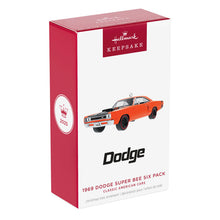 Load image into Gallery viewer, Classic American Cars 1969 Dodge Super Bee Six Pack 2025 Metal Ornament
