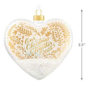 Our Christmas Together 2025 Glass Ornament