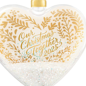 Our Christmas Together 2025 Glass Ornament
