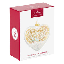Load image into Gallery viewer, Our Christmas Together 2025 Glass Ornament
