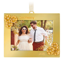 Load image into Gallery viewer, Our Wedding 2025 Photo Frame Metal Ornament
