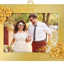 Load image into Gallery viewer, Our Wedding 2025 Photo Frame Metal Ornament
