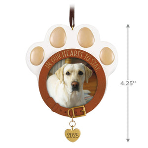 In Our Hearts to Stay 2025 Photo Frame Ornament