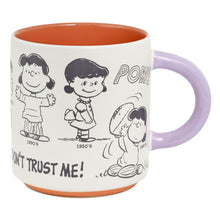 Load image into Gallery viewer, Peanuts® 75th Anniversary Lucy Through the Decades Mug, 17.5 oz.
