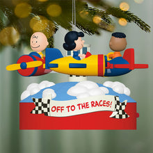 Load image into Gallery viewer, The Peanuts® Gang Off to the Races! Musical Ornament With Motion - Hallmark Timmins
