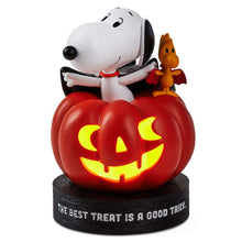 Load image into Gallery viewer, Peanuts® Vampire Snoopy and Woodstock Halloween Figurine With Light
