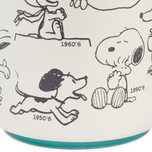 Load image into Gallery viewer, Peanuts® 75th Anniversary Snoopy Through the Decades Mug, 17.5 oz.
