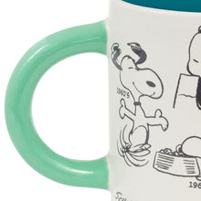 Load image into Gallery viewer, Peanuts® 75th Anniversary Snoopy Through the Decades Mug, 17.5 oz.
