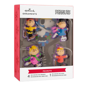 Mini Peanuts® Hallmark Tree Topper and Ornaments, Set of 5