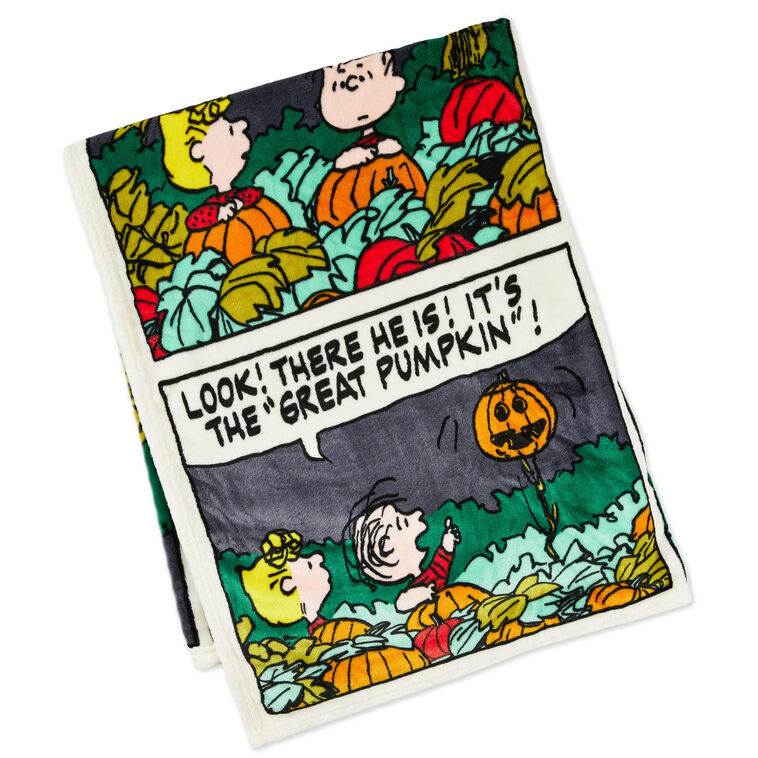 Peanuts® Great Pumpkin Comic Strip Throw Blanket, 60x50