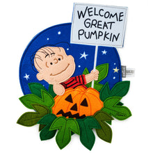 Load image into Gallery viewer, Peanuts® Great Pumpkin 60th Anniversary Wall Décor With Light, 11.5"
