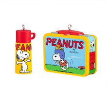 Load image into Gallery viewer, Mini The Peanuts® Gang Lunchbox Set Ornaments, Set of 2
