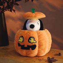 Load image into Gallery viewer, Peanuts® Snoopy Peek-a-Boo Pumpkin Plush With Sound and Motion, 9.6&quot;
