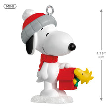 Load image into Gallery viewer, Mini Peanuts® Winter Fun With Snoopy Ornament, 1.25"
