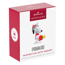 Load image into Gallery viewer, Mini Peanuts® Winter Fun With Snoopy Ornament, 1.25"
