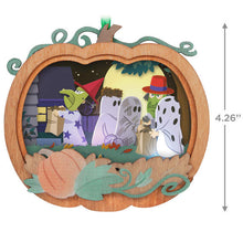 Load image into Gallery viewer, The Peanuts® Gang It&#39;s the Great Pumpkin, Charlie Brown Papercraft Ornament With Light
