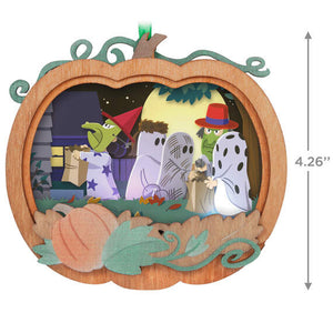 The Peanuts® Gang It's the Great Pumpkin, Charlie Brown Papercraft Ornament With Light